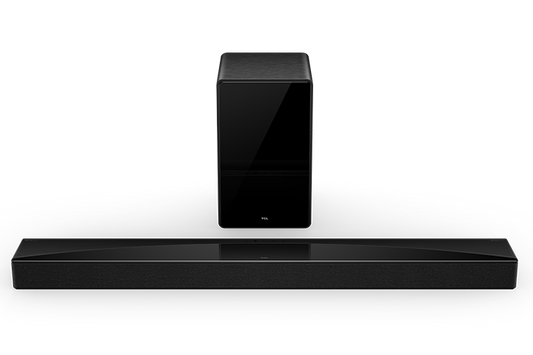 TCL Q75H Q Class 5.1.2 Channel Soundbar with Dolby Atmos, Ray Danz Technology, and Wireless Subwoofer
