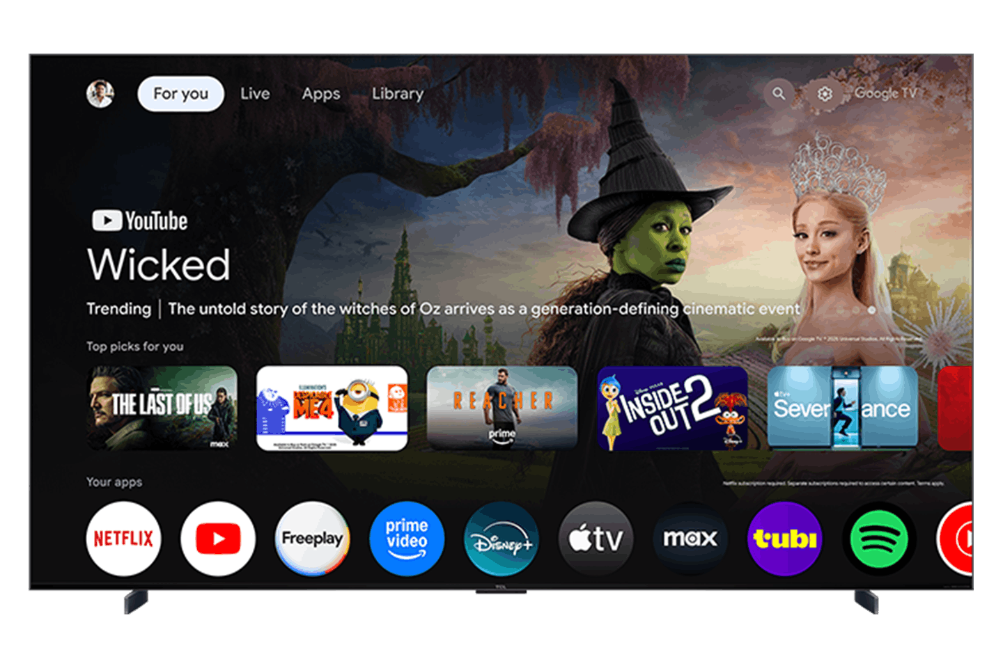 TCL 98" QM7L Series SQD-Mini LED 4K UHD HDR Smart TV with Google TV – 98QM7L