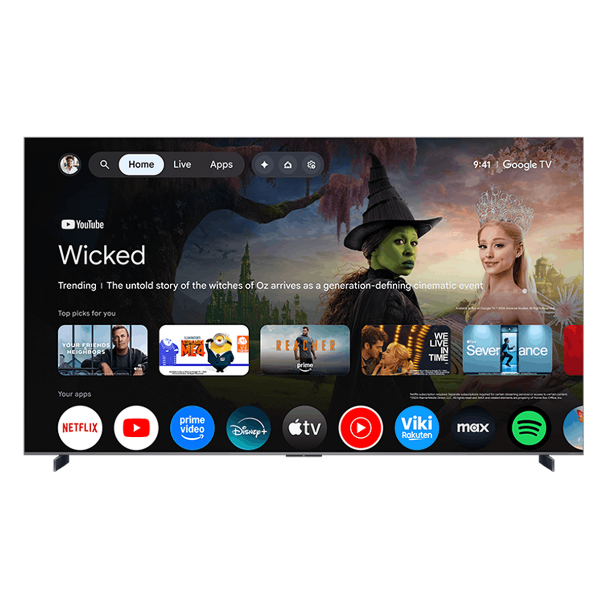 QM8L Series SQD-Mini LED 4K UHD HDR Smart TV with Google TV –
