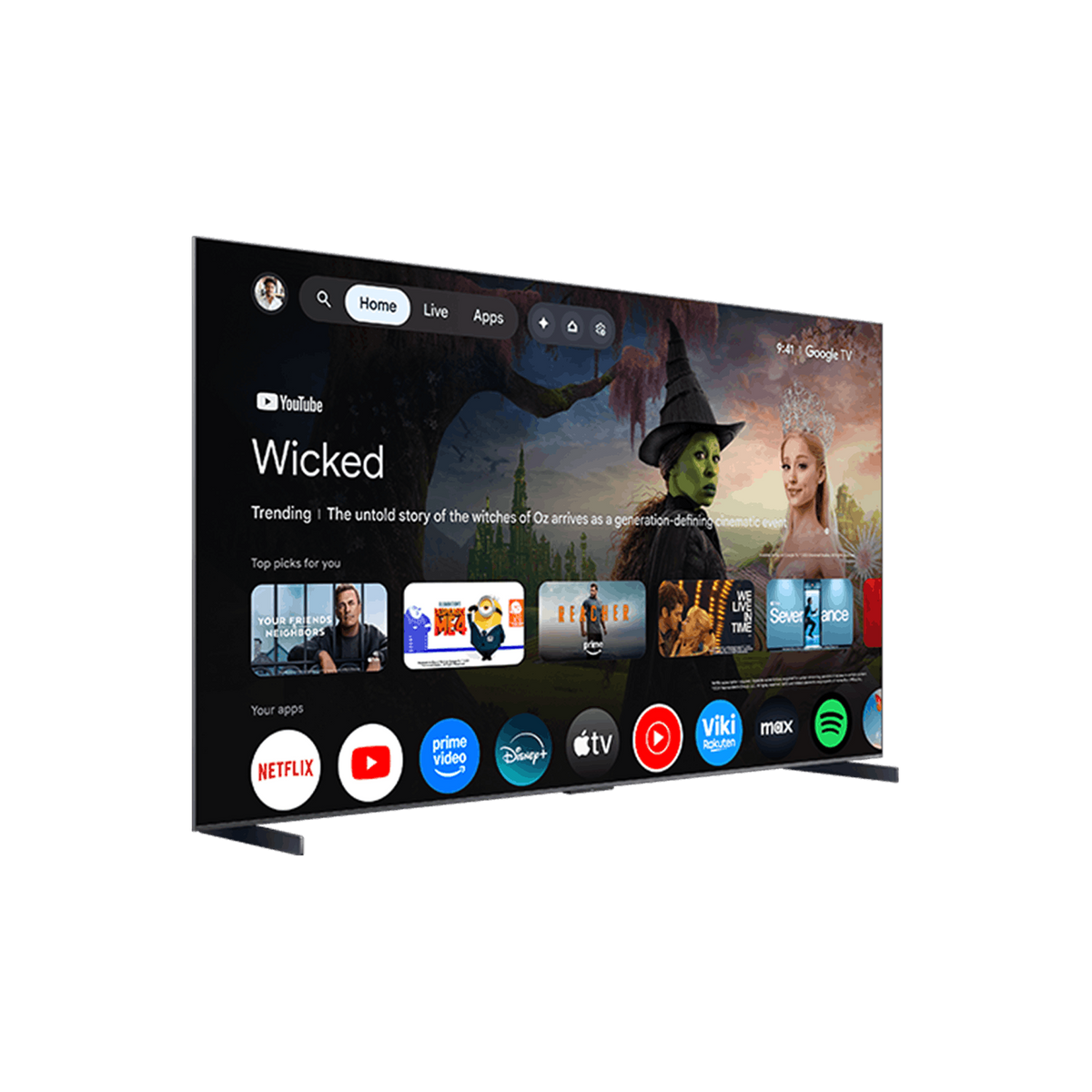 QM8L Series SQD-Mini LED 4K UHD HDR Smart TV with Google TV –