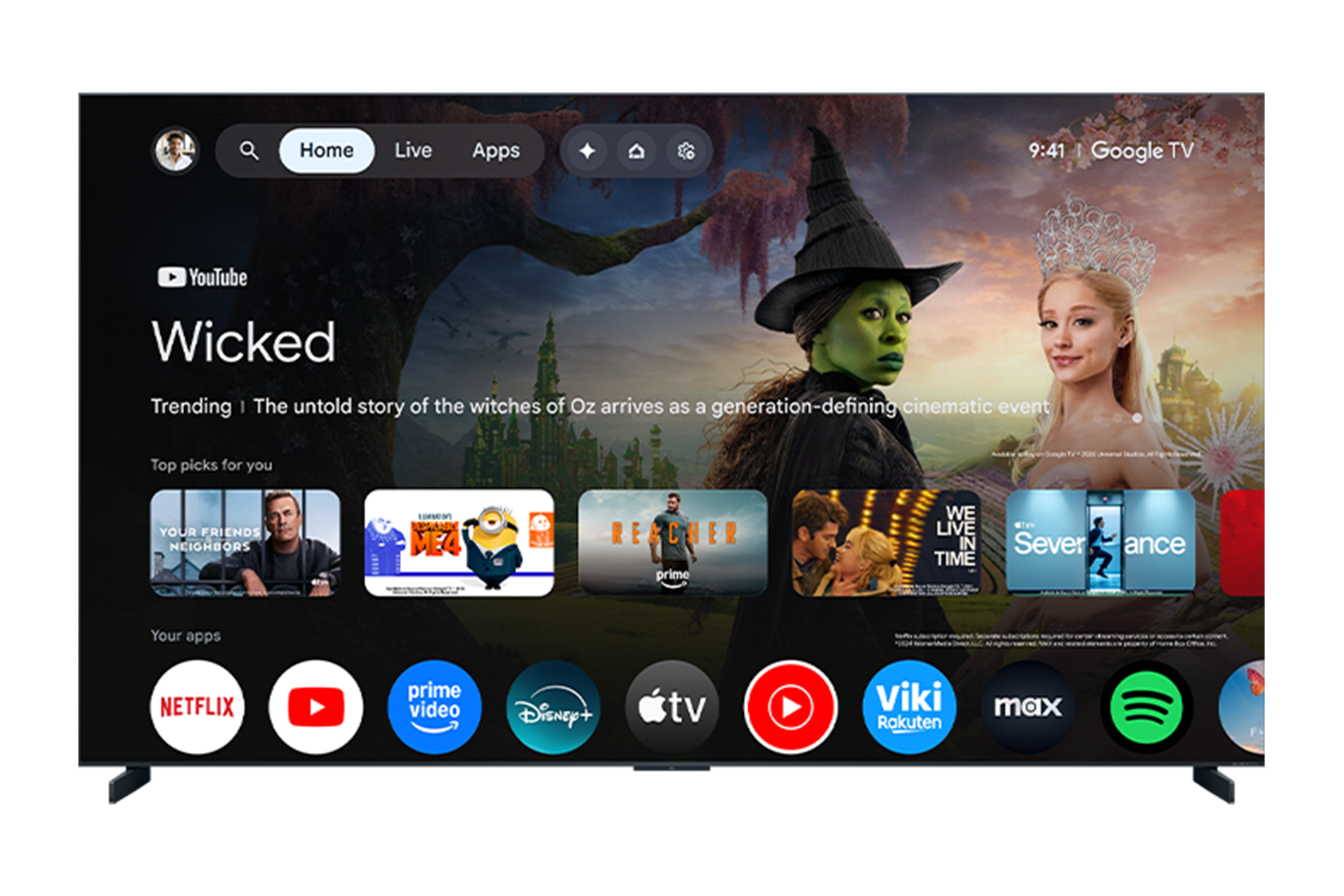 RM9L Series 4K UHD HDR RGB-Mini LED Smart TV with Google TV –