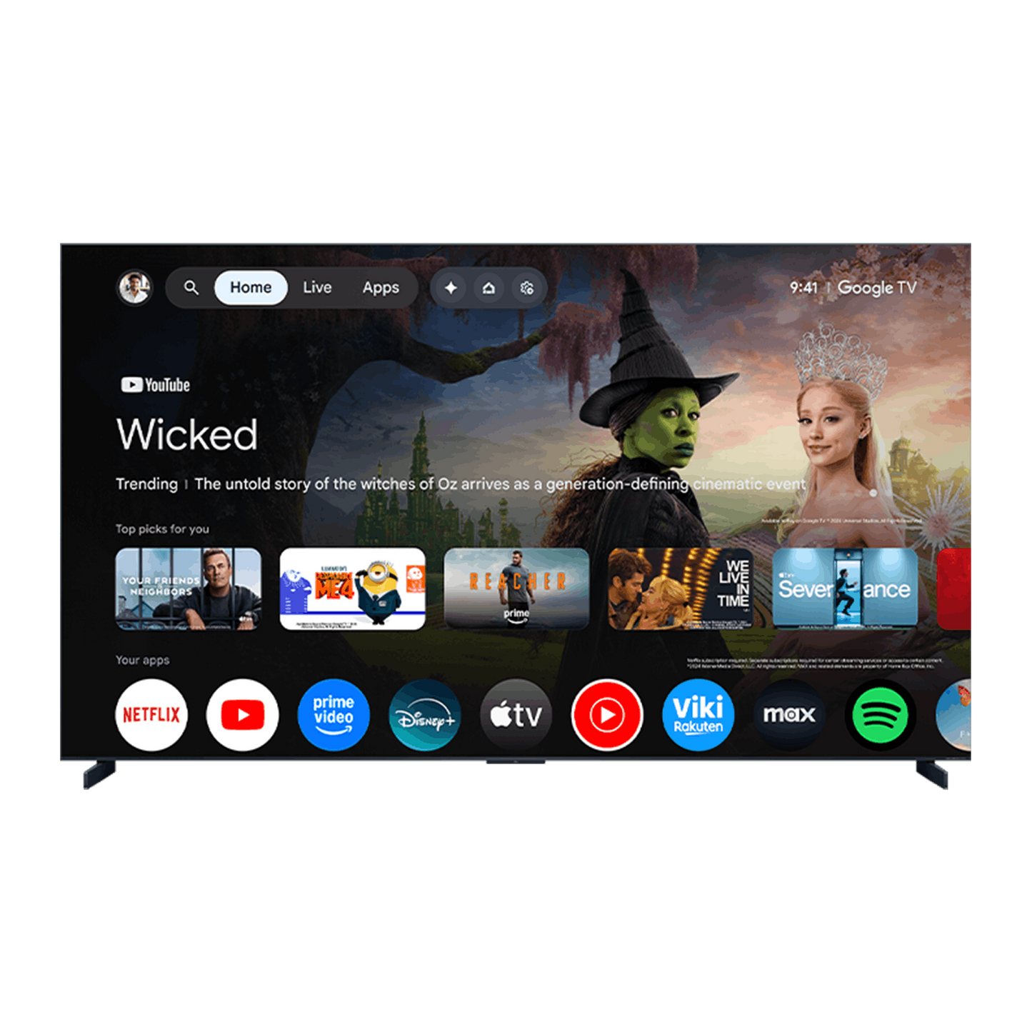 RM9L Series 4K UHD HDR RGB-Mini LED Smart TV with Google TV –