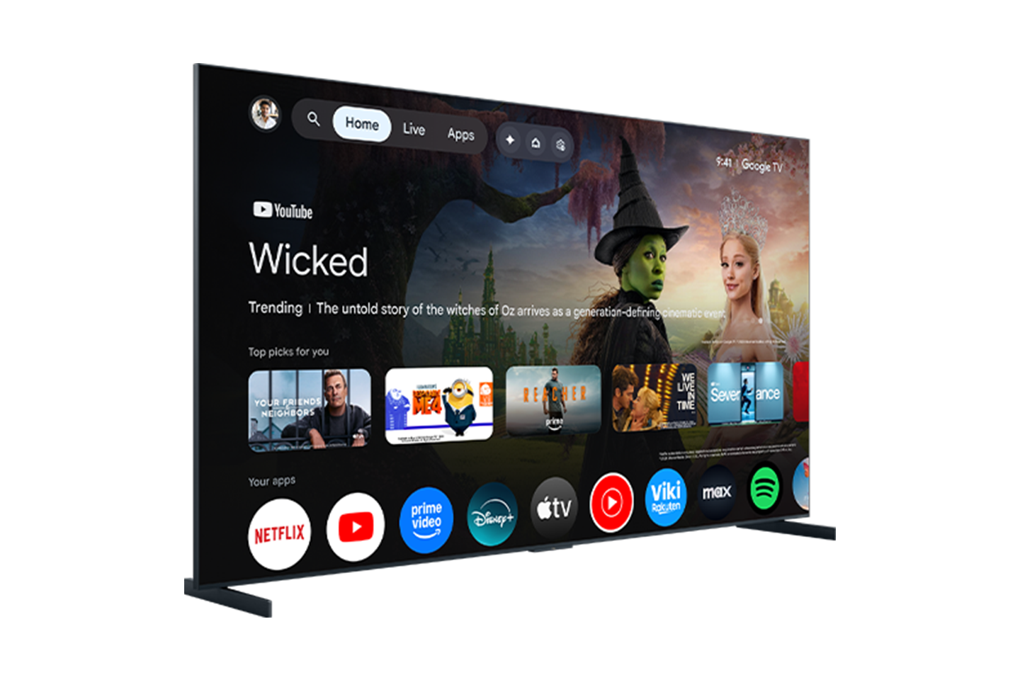 RM9L Series 4K UHD HDR RGB-Mini LED Smart TV with Google TV –