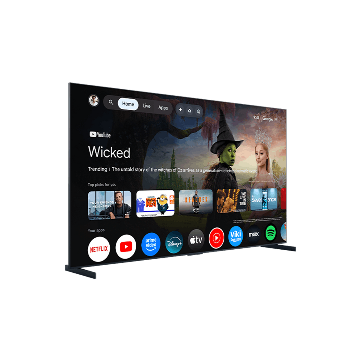 RM9L Series 4K UHD HDR RGB-Mini LED Smart TV with Google TV –