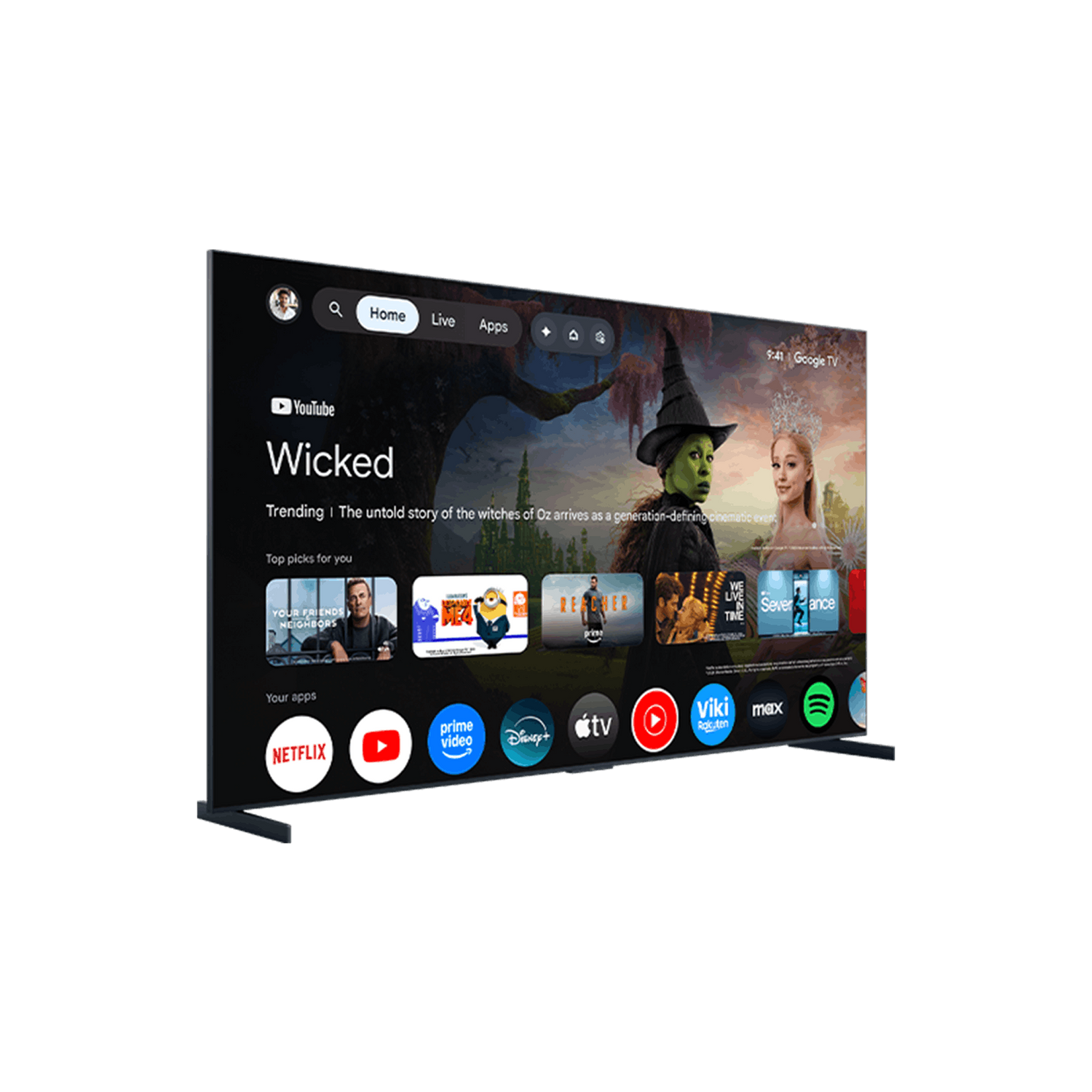 RM9L Series 4K UHD HDR RGB-Mini LED Smart TV with Google TV –
