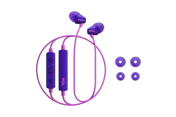 TCL Sunrise Purple Wireless In-ear Bluetooth Headphones with Mic - SOCL100BTPP