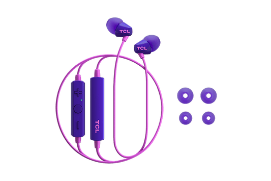 TCL Sunrise Purple Wireless In-ear Bluetooth Headphones with Mic - SOCL100BTPP