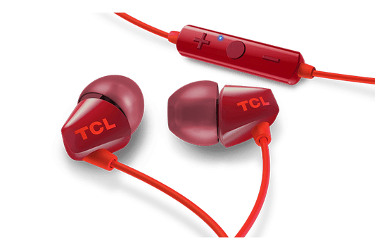 TCL Sunset Orange Wireless In-ear Bluetooth Headphones with Mic - SOCL100BTOR