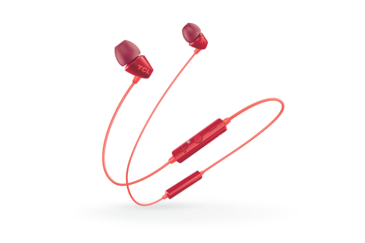 TCL Sunset Orange Wireless In-ear Bluetooth Headphones with Mic - SOCL100BTOR