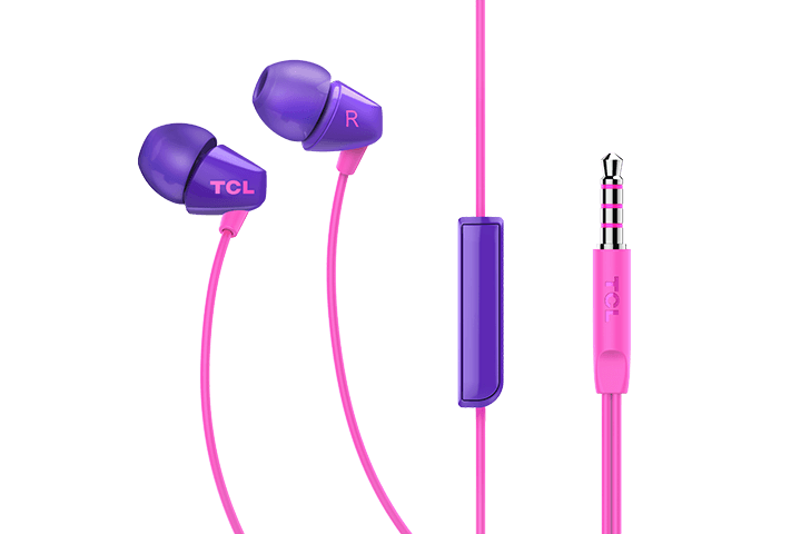 TCL Sunrise Purple In-ear Headphones with Mic - SOCL100PP