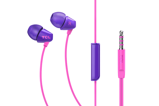 TCL Sunrise Purple In-ear Headphones with Mic - SOCL100PP