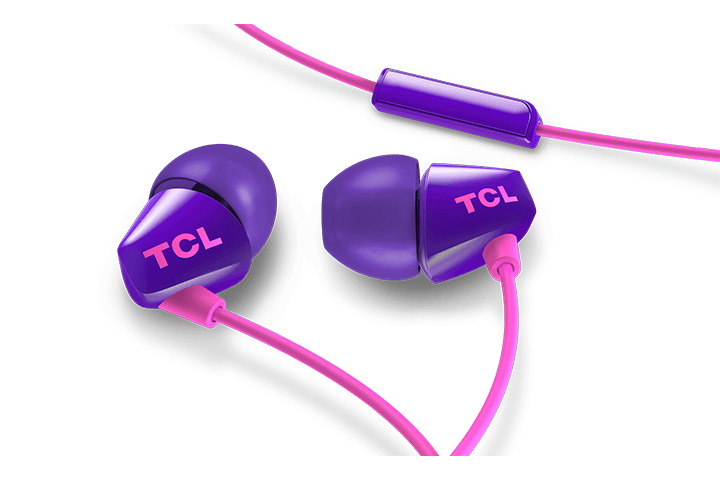 TCL Sunrise Purple In-ear Headphones with Mic - SOCL100PP