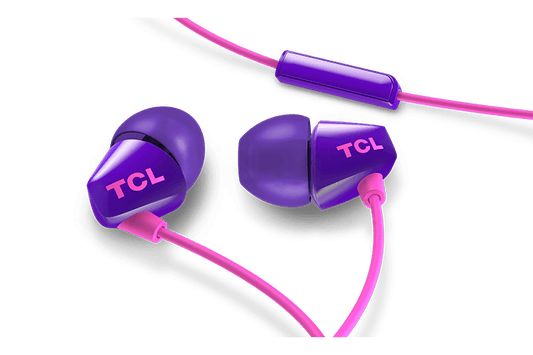 TCL Sunrise Purple In-ear Headphones with Mic - SOCL100PP