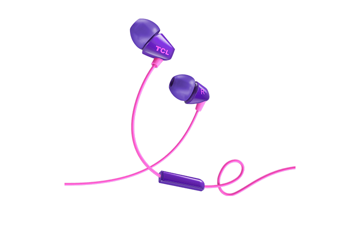 TCL Sunrise Purple In-ear Headphones with Mic - SOCL100PP
