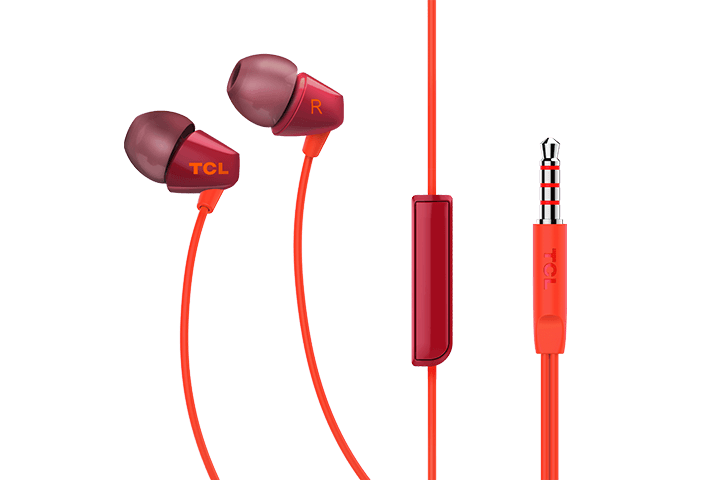 TCL Sunset Orange In-ear Headphones with Mic - SOCL100OR