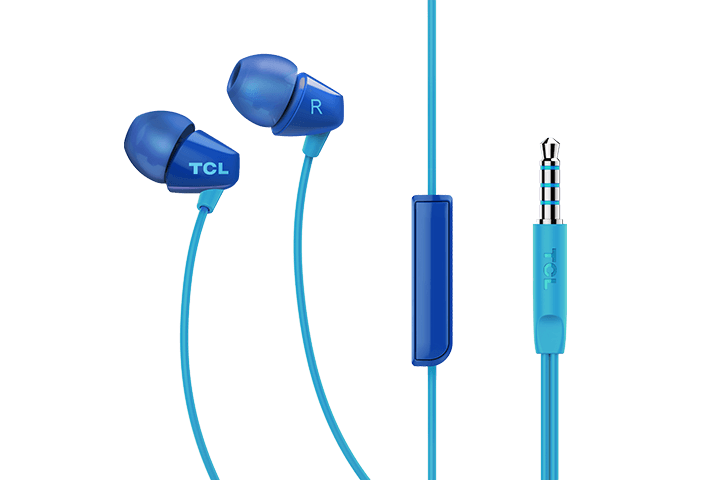 TCL Ocean Blue In-ear Headphones with Mic - SOCL100BL