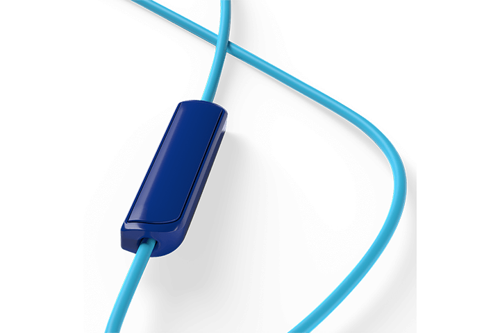 TCL Ocean Blue In-ear Headphones with Mic - SOCL100BL