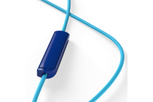 TCL Ocean Blue In-ear Headphones with Mic - SOCL100BL