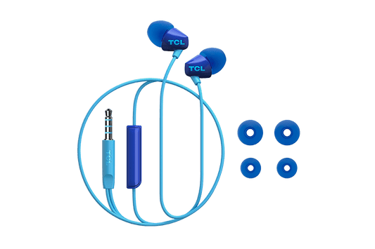 TCL Ocean Blue In-ear Headphones with Mic - SOCL100BL