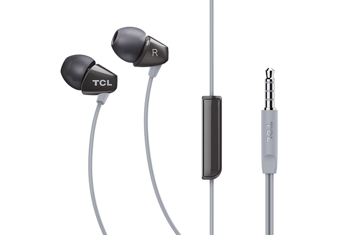 TCL Phantom Black In-ear Headphones with Mic - SOCL100BK