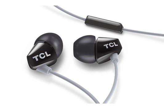 TCL Phantom Black In-ear Headphones with Mic - SOCL100BK