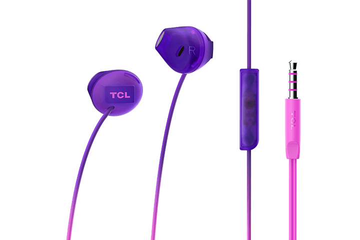 TCL Sunrise Purple In-ear Headphones with Mic - SOCL200PP
