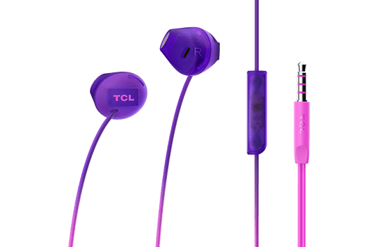 TCL Sunrise Purple In-ear Headphones with Mic - SOCL200PP