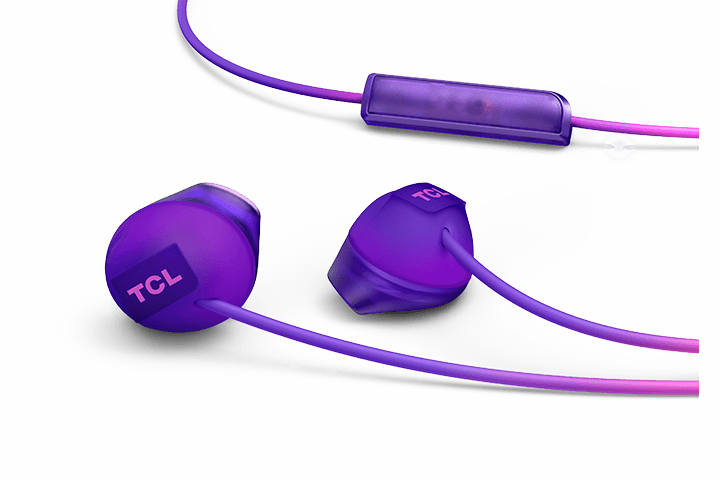 TCL Sunrise Purple In-ear Headphones with Mic - SOCL200PP