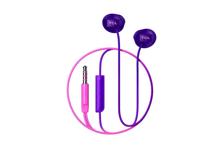 TCL Sunrise Purple In-ear Headphones with Mic - SOCL200PP