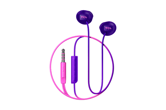 TCL Sunrise Purple In-ear Headphones with Mic - SOCL200PP