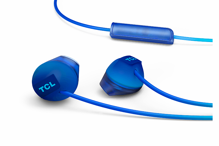 TCL Ocean Blue In-ear Headphones with Mic - SOCL200BL