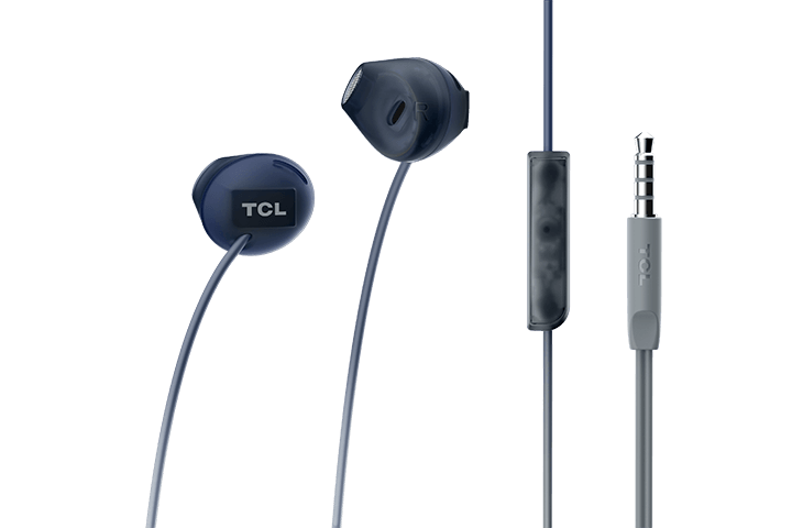 TCL Phantom Black In-ear Headphones with Mic - SOCL200BK