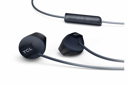 TCL Phantom Black In-ear Headphones with Mic - SOCL200BK