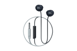 TCL Phantom Black In-ear Headphones with Mic - SOCL200BK