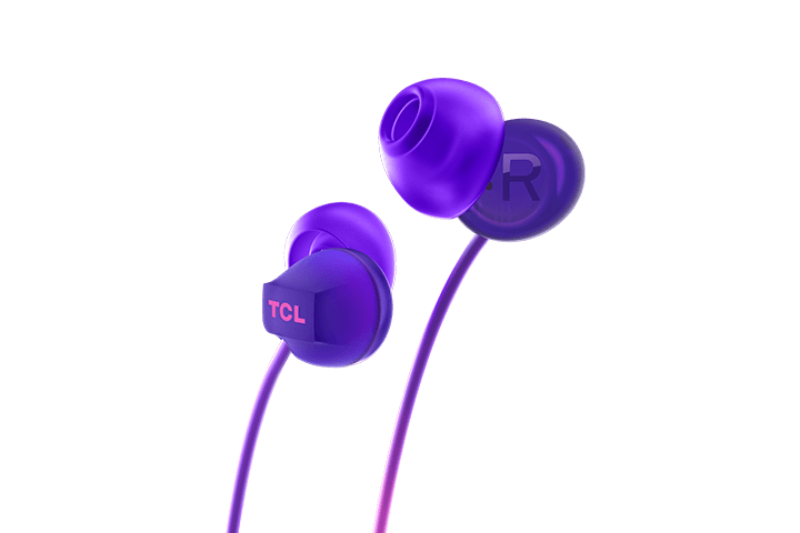 TCL Sunrise Purple In-ear Headphones with Mic - SOCL300PP