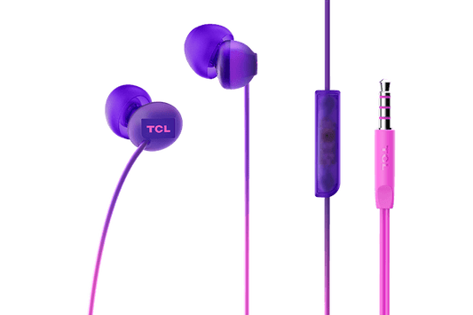 TCL Sunrise Purple In-ear Headphones with Mic - SOCL300PP