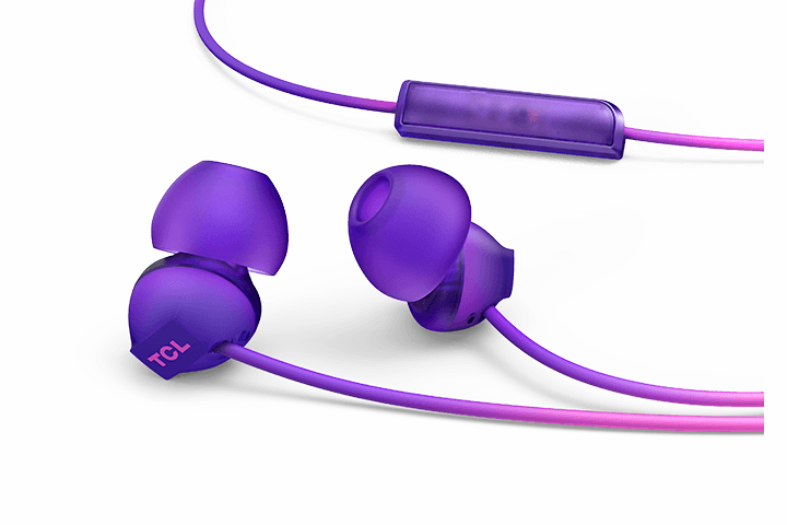 TCL Sunrise Purple In-ear Headphones with Mic - SOCL300PP