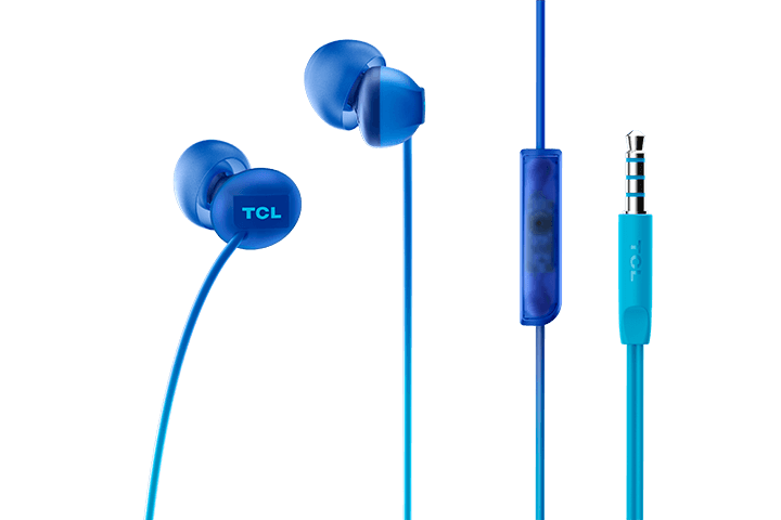 TCL Ocean Blue In-ear Headphones with Mic - SOCL300BL