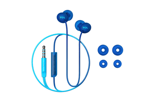 TCL Ocean Blue In-ear Headphones with Mic - SOCL300BL