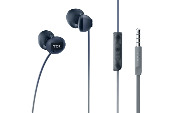 TCL Phantom Black In-ear Headphones with Mic - SOCL300BK