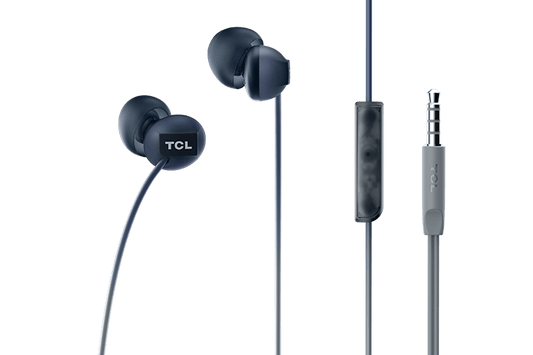 TCL Phantom Black In-ear Headphones with Mic - SOCL300BK