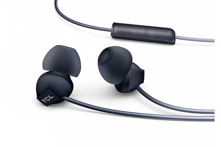 TCL Phantom Black In-ear Headphones with Mic - SOCL300BK