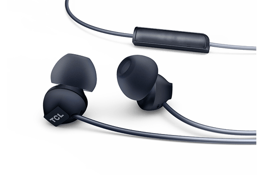 TCL Phantom Black In-ear Headphones with Mic - SOCL300BK
