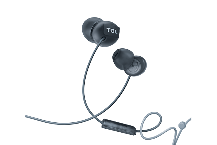 TCL Phantom Black In-ear Headphones with Mic - SOCL300BK