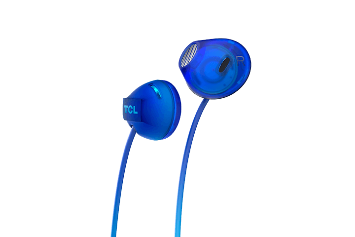 TCL Ocean Blue Wireless In-ear Bluetooth Headphones with Mic - SOCL200BTBL