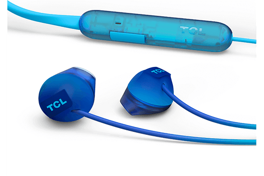 TCL Ocean Blue Wireless In-ear Bluetooth Headphones with Mic - SOCL200BTBL