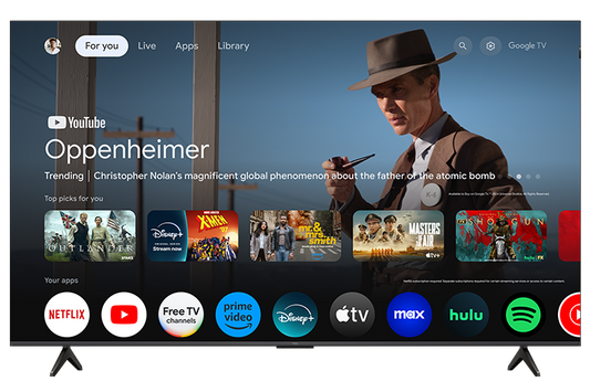 TCL 55" T7 Series 4K UHD HDR QLED Smart TV with Google TV – 55T7