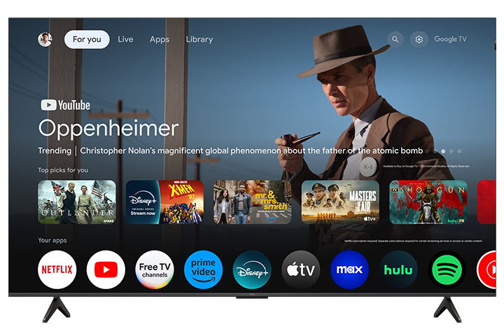 TCL 75" T7 Series 4K UHD HDR QLED Smart TV with Google TV – 75T7