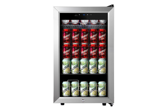 TCL 102 Cans / 20 Wine Bottles Freestanding Wine and Beverage Cooler - TRE24S4MAS