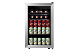 TCL 102 Cans / 20 Wine Bottles Freestanding Wine and Beverage Cooler - TRE24S4MAS
